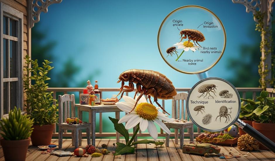 ノミの発生源はベランダ？侵入原因と特定法