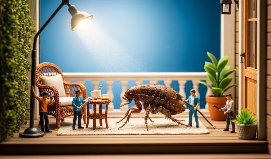 ノミの徹底駆除とベランダからの再発防止策