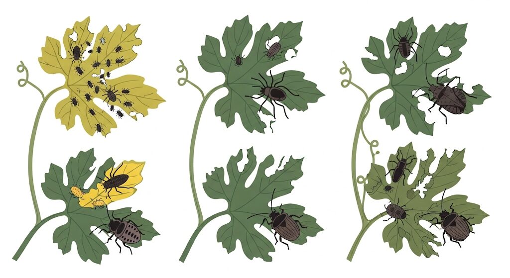 ゴーヤにつきやすい害虫は？代表種と被害の見分け方