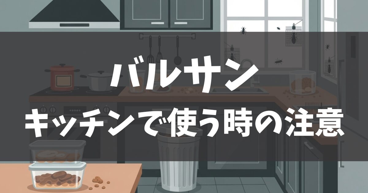 バルサンをキッチンで使う時の注意点｜失敗しないための全知識
