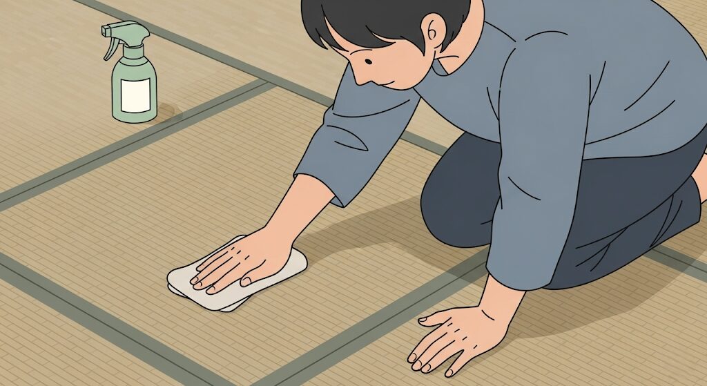 布団や畳への使用後ケア｜そのまま？拭き掃除は必要？
