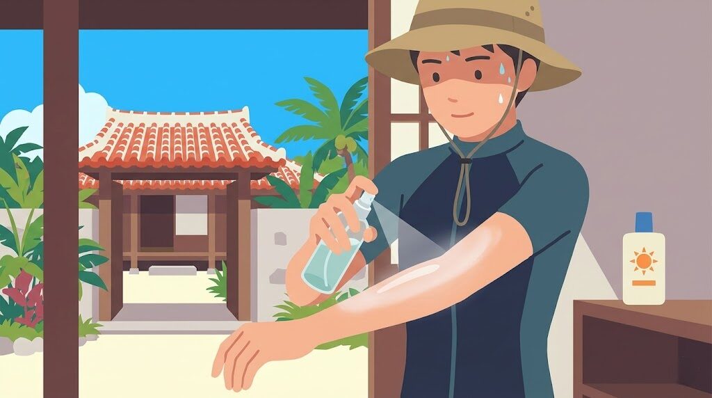 フマキラースキンベープミストのタイミング